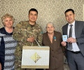 В Житикаре поздравили жену ветерана Великой Отечественной войны