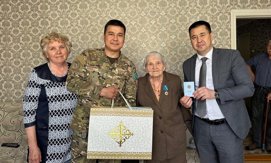В Житикаре поздравили жену ветерана Великой Отечественной войны